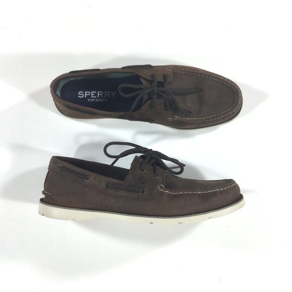 Sperry Top Sider Original 2-Eye Boat Shoes Mens Sz 10.5M Brown Leather STS22023 main image 8